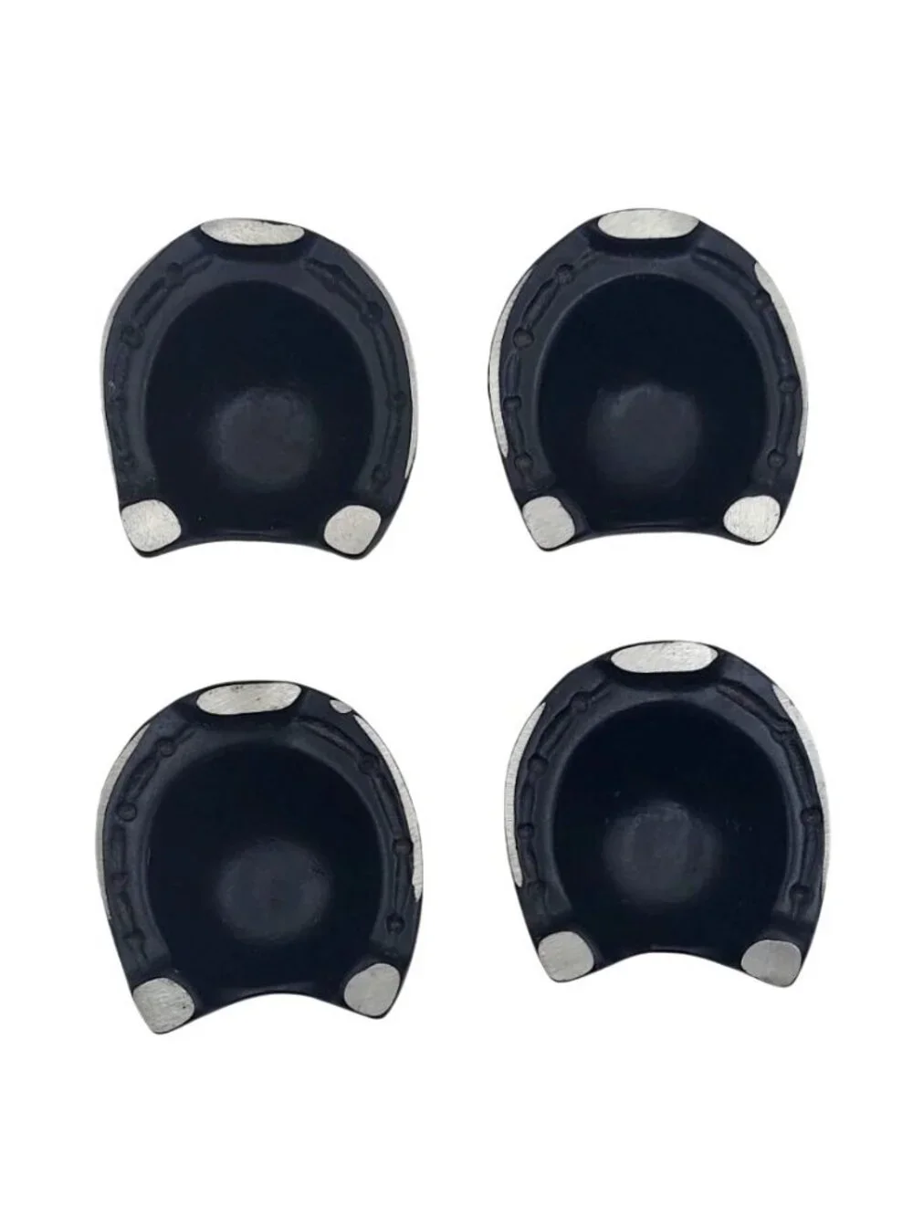 Walter Bosse Egg Cups Set Of 4 Equestrian Horseshoe Germany Vintage Mid-Century